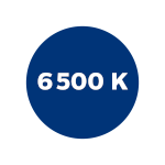 Up to 6,500 Kelvin